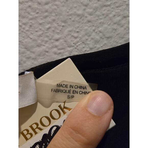 Ramy Brook Women's Petite Black Knee Length Dress Size S Formal Long Sleeve - Picture 7 of 11